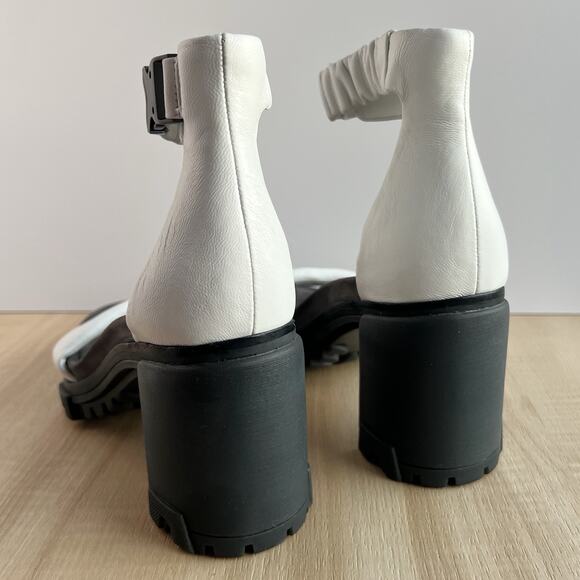 Rag & Bone Shane Block Heel Utility Sandals Lug Sole US 7 MSRP $450 NWOT - Picture 4 of 13